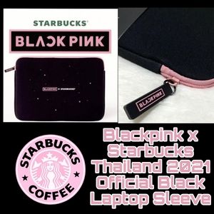 NWT Blackpink x Starbucks Thailand 2021 Official Black Laptop Sleeve